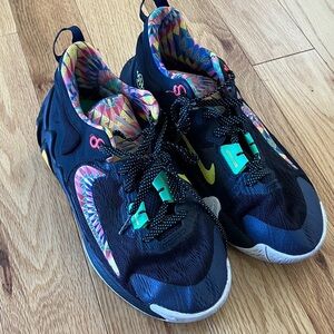 Nike Youth Giannis Immortality 2 Black Sneakers with Multicolor Accents